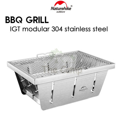Naturehike Stainless Steel BBQ Grill IGT Module Modular Outdoor Camping Portable Folding Stove Picnic