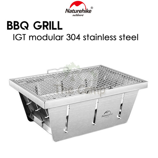 Naturehike Stainless Steel BBQ Grill IGT Module Modular Outdoor Camping Portable Folding Stove Picnic