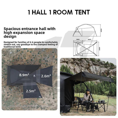 Shinetrip MuGuang Tent 1 Room 1 Hall Manual PU3000mm Waterproof Lightweight Khemah A596
