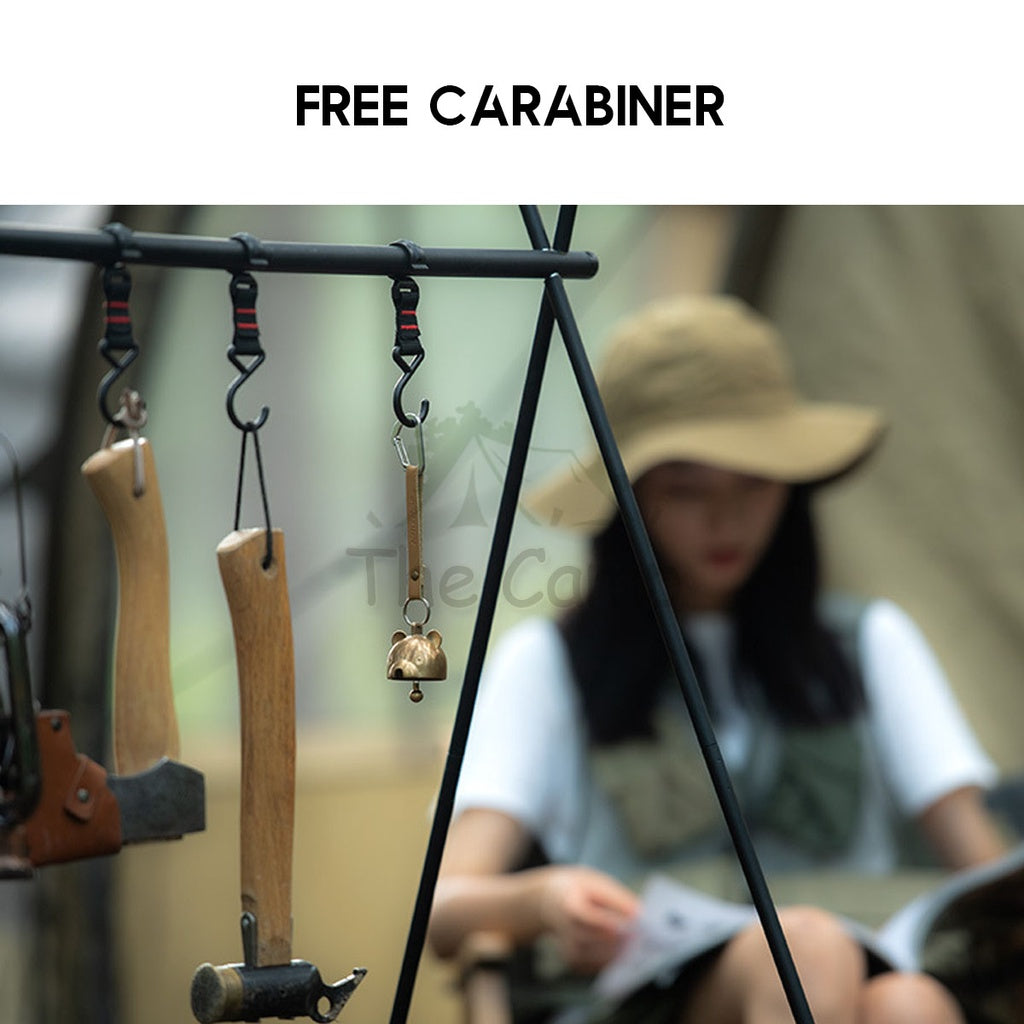 Naturehike Outdoor Camping Brass Hanging Bell Ornaments Wind Chime Bear Ring