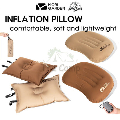 Mobi Garden Pillow Auto Inflate Camping Outdoor Bed Mattress Inflatable Foldable Sleeping Bag Family Naturehike
