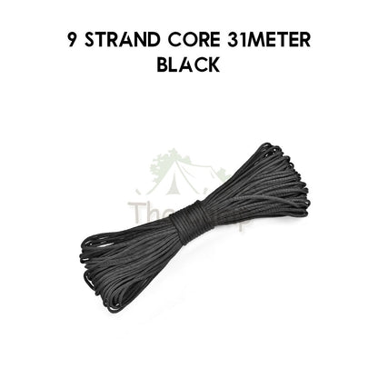 9 / 10 Strand Core 4mm 31m 100m Paracord Rope Parachute Cord Military Standard Lanyard Flysheet Tarp Tent Camping Survi