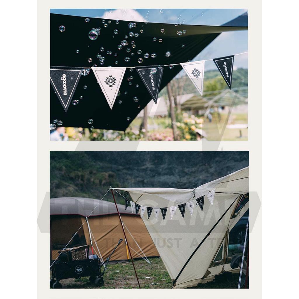 Blackdog Camping Atmosphere Flag Lattice Design Portable Birthday Party Picnic Tent Decorative 12 Flag 4M BD-QZ001
