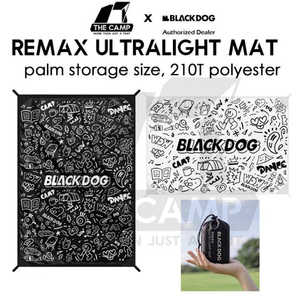 Blackdog Remax Ultralight Mat Carpet Picnic Black Cute Portable Waterproof Outdoor Hiking Camping CBD2650WS014