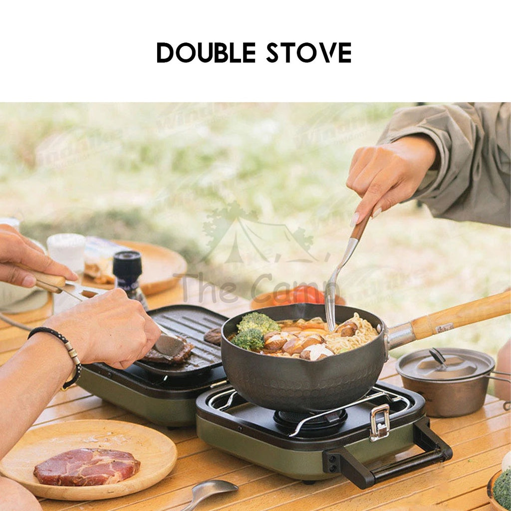 Naturehike Portable Double Head Furnace Gas Stove Foldable 2300W Outdoor Camping Folding Burner Picnic BBQ Kovea Cube