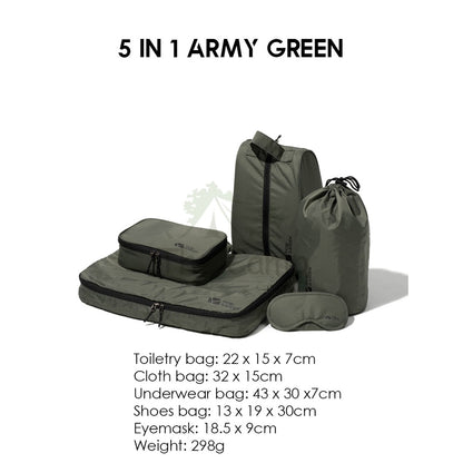 Mobi Garden Travel Bag Set Perfect for Travelling Camping Hiking Storage Set Tent Nail Peg Flysheet Table Chair Pole