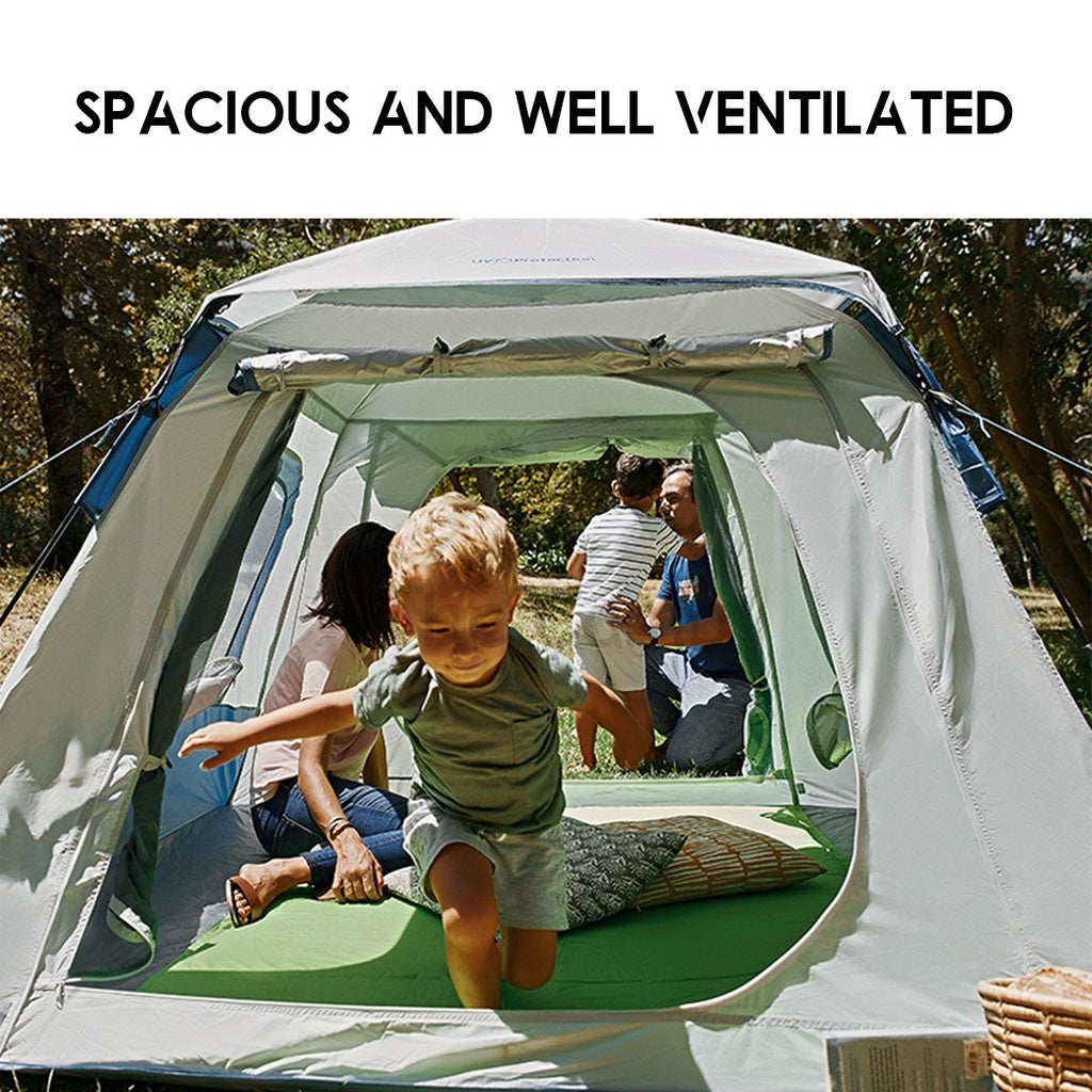 Mobi Garden Camping Automatic Spacious Tent Large Space 2 3 4 People Quick Fast Rainproof Outdoor Tent Camp UPF50+