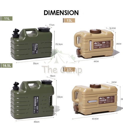 Mobi Garden Camping Portable Water Tank Container Pro 11 13 18.5 22 L Litre Water Tap Faucet Outdoor Gear PP Food Grade