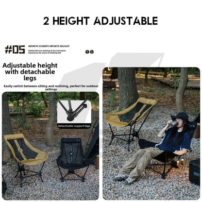 Shinetrip Swinging Chair Adjustable Height Headrest Armrest Outdoor Camping Rocking Kerusi Healing Highback A598