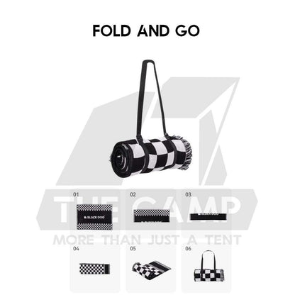 Blackdog Woven Blanket Carpet Mat Double Face Sided Multipurpose Tassel  Washable Camping Outdoor CBD2300DZ013
