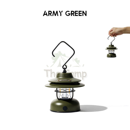 Mobi Garden Retro Lantern LED Stand Hanging Lamp AA Battery Camping Light Outdoor USB Hiking Fishing
