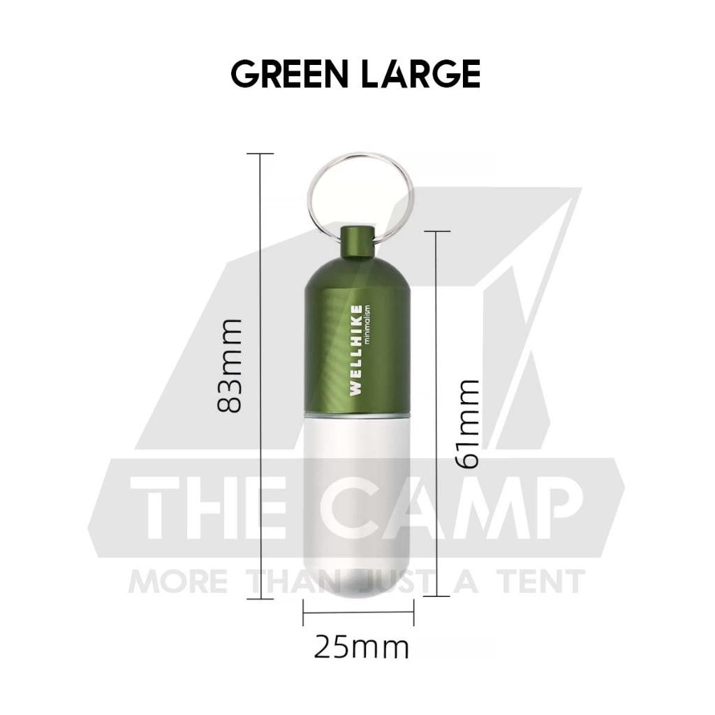 Wellhike SWS EDC Pill Capsule Sealed Waterproof Container Outdoor Camping Portable Small Bottle Mini Storage Keychain