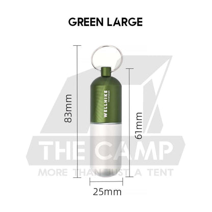 Wellhike SWS EDC Pill Capsule Sealed Waterproof Container Outdoor Camping Portable Small Bottle Mini Storage Keychain