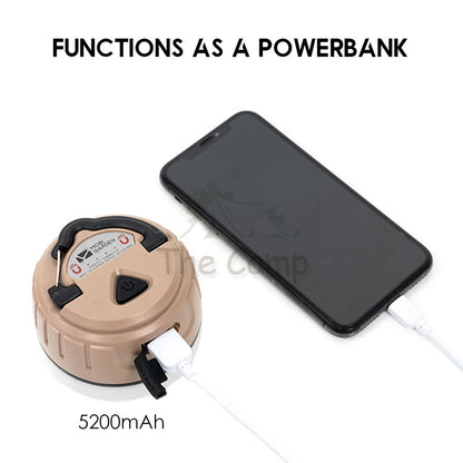 Mobi Garden Camping LED Lamp Portable Light Waterproof Powerbank 5200mAh Magnetic Base Outdoor Gear Equipment Naturehike