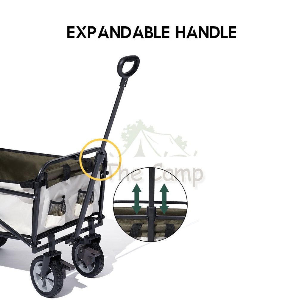 Mobi Garden 2022 Camping Portable Trolley Wagon with Brake 100L Folding Foldable Outdoor Tent Flysheet Table Naturehike