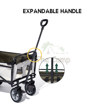 Mobi Garden 2022 Camping Portable Trolley Wagon with Brake 100L Folding Foldable Outdoor Tent Flysheet Table Naturehike