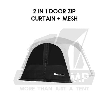 Blackdog Auto Dome Shelter Quick Opening Inner Tent Extension Flysheet Door Mesh Cloth TPU Groundsheet CBD2450WS010
