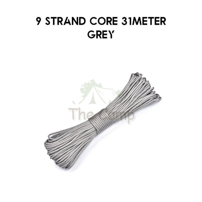 9 / 10 Strand Core 4mm 31m 100m Paracord Rope Parachute Cord Military Standard Lanyard Flysheet Tarp Tent Camping Survi