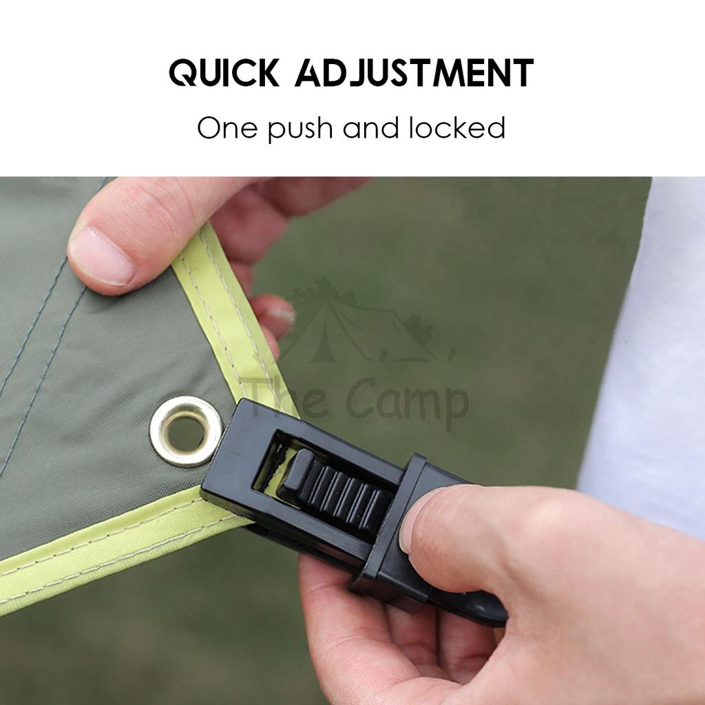 Heavy Duty Flysheet Clip Tarp Clip Tent Crocodile Clip Shark Clamp Outdoor Tarpaulin Clips Awning Paracord Rope
