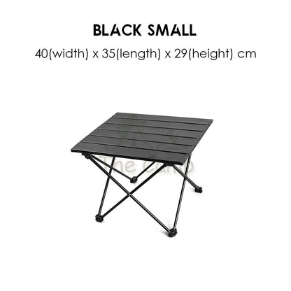 Outdoor Folding Aluminium / Cloth Camping Table Portable Small Compact Foldable Picnic BBQ Egg Roll Chair Flysheet Rope