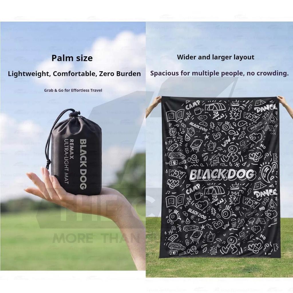 Blackdog Remax Ultralight Mat Carpet Picnic Black Cute Portable Waterproof Outdoor Hiking Camping CBD2650WS014