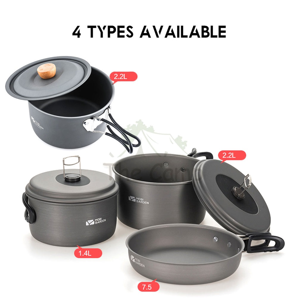 Mobi Garden Cookware Pot & Pan Portable Foldable Outdoor Camping Picnic Frying Pan Tent Flysheet Pole Table Naturehike