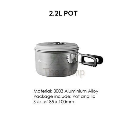 Mobi Garden Cookware Pot & Pan Portable Foldable Outdoor Camping Picnic Frying Pan Tent Flysheet Pole Table Naturehike