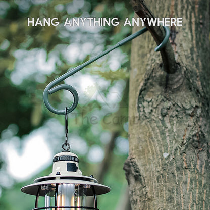 Camping 2-way Lamp Hanger Multipurpose Hook Aluminum Alloy Post Tent Pole Lantern Light Holder Portable Anti Slip