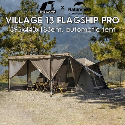 Naturehike Village 13 TiBlack Flagship PRO Auto Tent Automatic Ultimate Ti Black TiBlack PRO Outdoor Camping CNH22ZP004