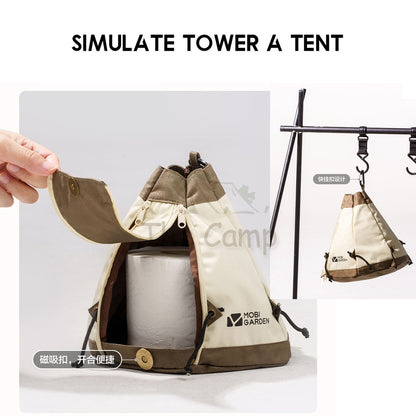 Mobi Garden Tissue Box Cotton Waterproof Exquisite Shape Tent Paper Roll Camping Picnic Hiking Cute Design Naturehike