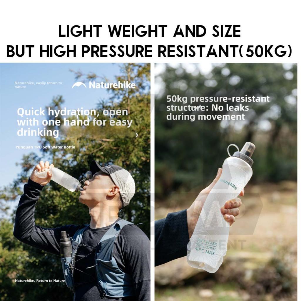 Naturehike Yunquan TPU Water Bottle Foldable Drinking Bag Bucket Hiking Cycling Outdoor Camping Beg Air CNK2650CF013