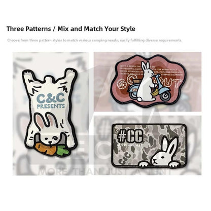 CC Carpet Faux Cashmere Material Unique Rabbit Design Outdoor Camping Tent Mat Rug Soft and Comfortable