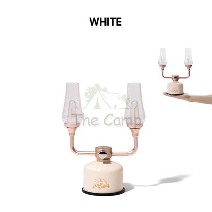 Mobi Garden Double Retro Lantern Stepless Dimming LED Standing Table Lamp Camping Light Outdoor USB Hiking Fishing