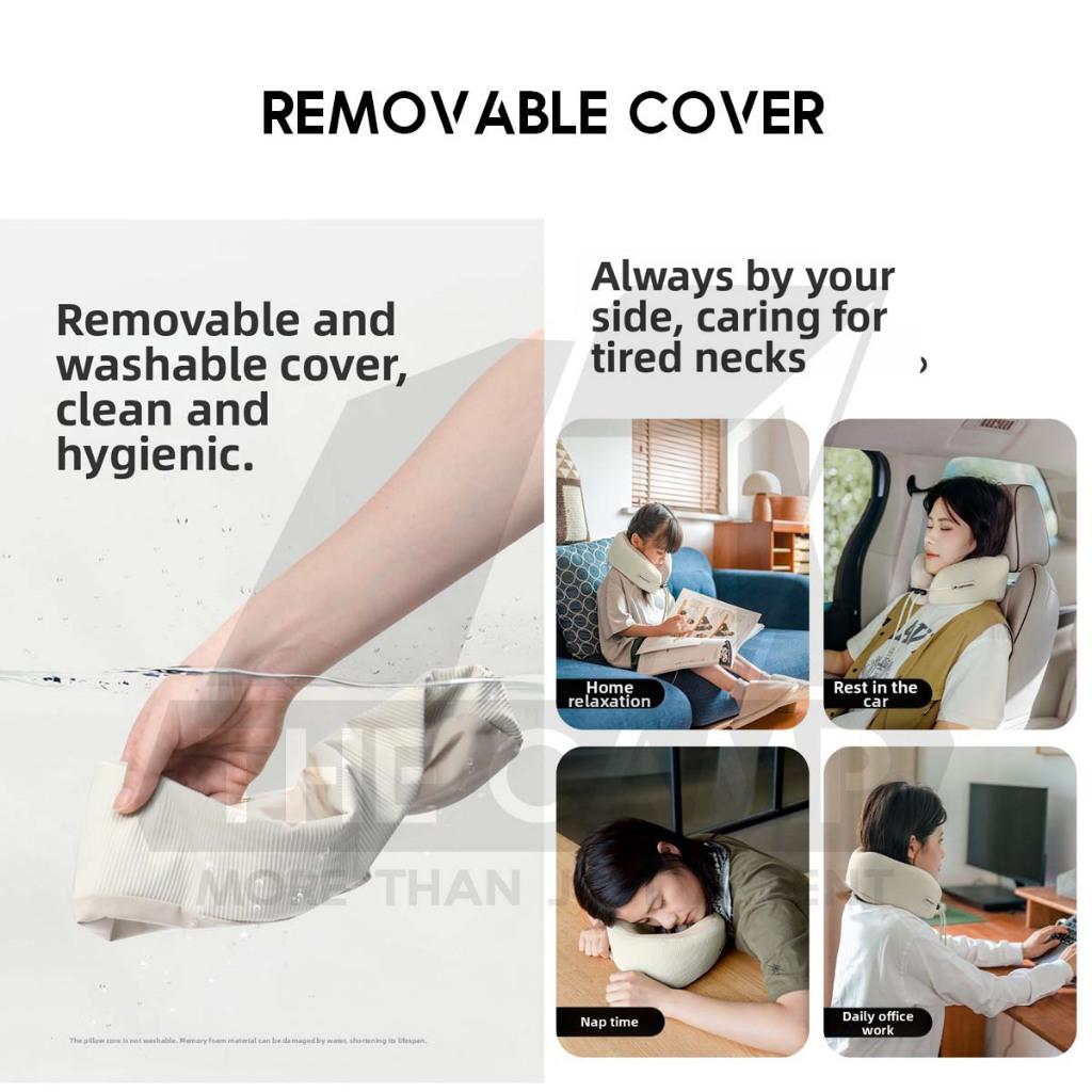 Naturehike Memory Foam Pillow Cooling Air Neck Travel Support Bantal Leher Kereta Bantal Travel U Shape CNK2450WS019