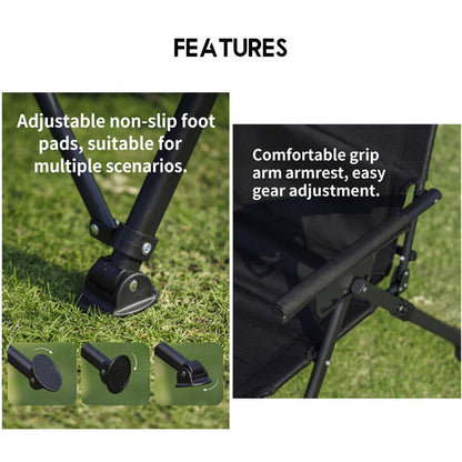 Blackdog Modular Lounge Chair Recliner Stool Foot Rest Folding Adjustable Chair Reclining Outdoor Camping CBD2650JJ016