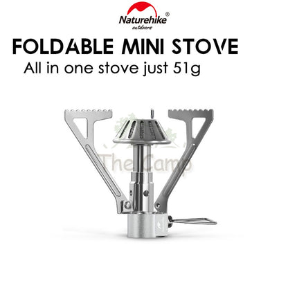 Naturehike Ultralight Mini Foldable Stove Head Portable Outdoor All In One Gas Stove Burner Camping Cooking