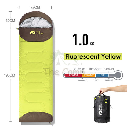 Mobi Garden Sleeping Bag with Hood Ultralight Portable Outdoor Camping Hiking Light Weight Naturehike