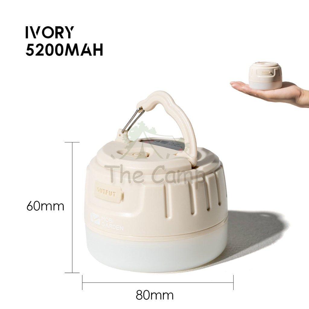 Mobi Garden Camping LED Lamp Portable Light Waterproof Powerbank 5200mAh Magnetic Base Outdoor Gear Equipment Naturehike