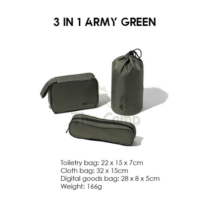 Mobi Garden Travel Bag Set Perfect for Travelling Camping Hiking Storage Set Tent Nail Peg Flysheet Table Chair Pole