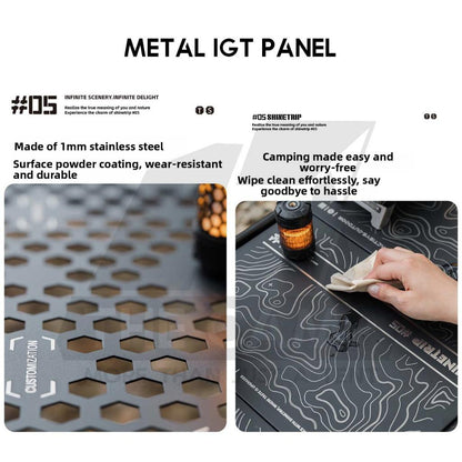 Shinetrip IGT Panel Metal Version 1 Unit Half Unit Plate for IGT Table Outdoor Camping Modular Meja A454