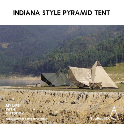 Vidalido Camping Teepee Tent MS MX Pro Large Space 2 3 4 People Quick Fast Silver Coated Rainproof Camp UPF50+