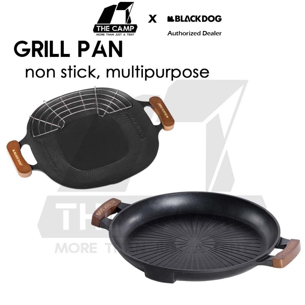 Blackdog BBQ Grill Pan Non Stick Coating Outdoor Camping Korean Style Design Wok Frying Cooking Cookware CBD2550CF021