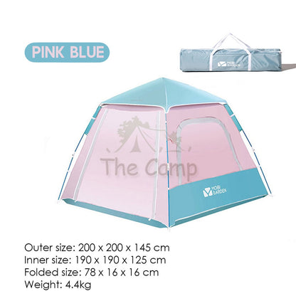Mobi Garden Camping Automatic Spacious Tent Large Space 2 3 4 People Quick Fast Rainproof Outdoor Tent Camp UPF50+