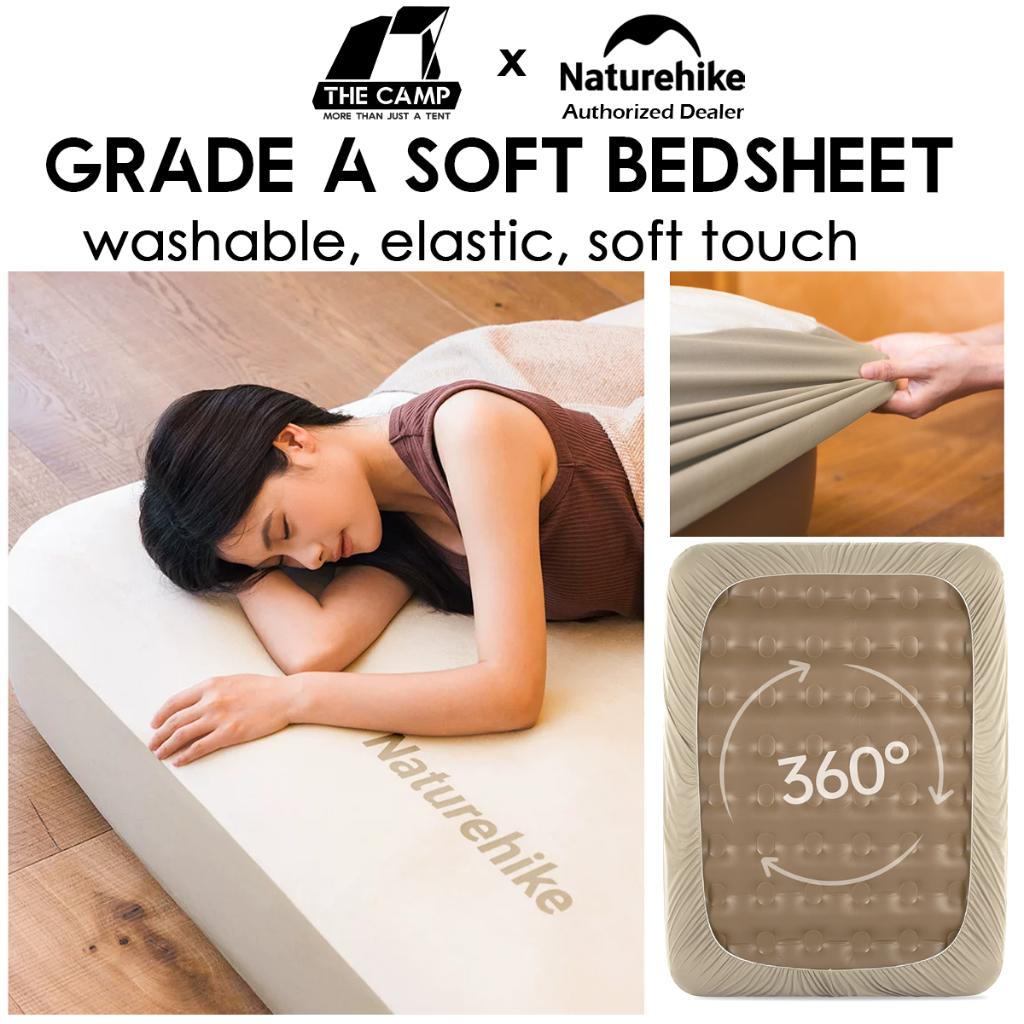 Naturehike Bedsheet 25cm 38cm 45cm Bed Cover Single Double Triple Mattress Camping Tilam Angin Cadar CNK2650PJ013