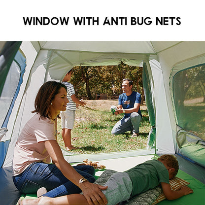 Mobi Garden Camping Automatic Spacious Tent Large Space 2 3 4 People Quick Fast Rainproof Outdoor Tent Camp UPF50+