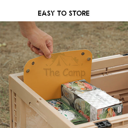 Outdoor Camping Table Tray Organizer PU Leather Material Hiking Fishing Side Bag Rack