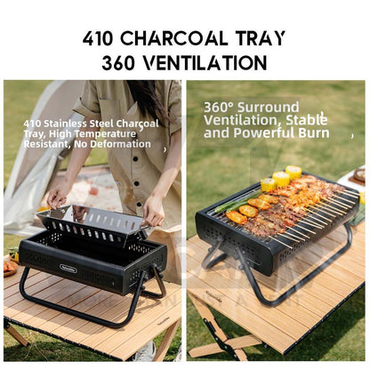 Naturehike Misty Desktop BBQ Grill Charcoal Rack Portable Grill Folding Grills Stove Barbecue CNK2650CF011