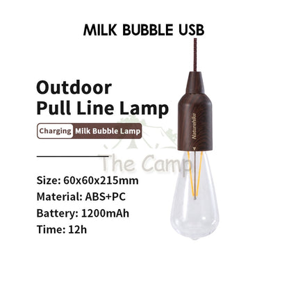 Naturehike Camping Pull Switch LED Light USB / AAA Battery Hanging Lantern Tent Lamp Portable Outdoor IP44 Waterproof