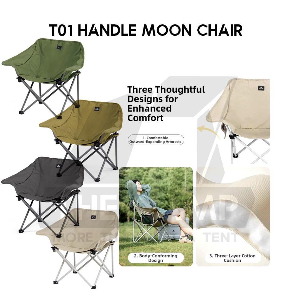 Naturehike T01 Armrest Folding Moon Chair Handle Outdoor Camping Widened Handle Arm Rest Kerusi Healing CNH23JU13002