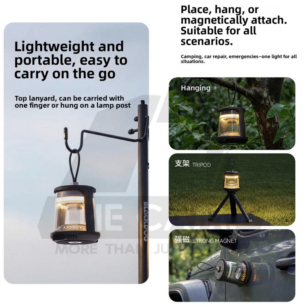Blackdog Bluetooth Speaker Light ZM046 Multipurpose Rechargeable Lamp Outdoor Camping Lampu Terang CBD2550ZM046